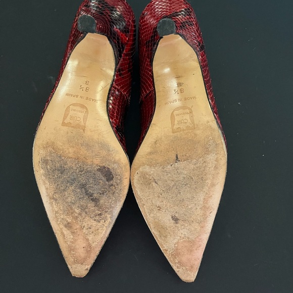 Charles David Python Heels I Color: red I Size: 8.5 - Picture 6 of 6